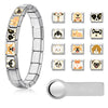 Pet Dog Style Titanium Steel Handmade Electroplated Animal Zodiac Unisex Bracelet