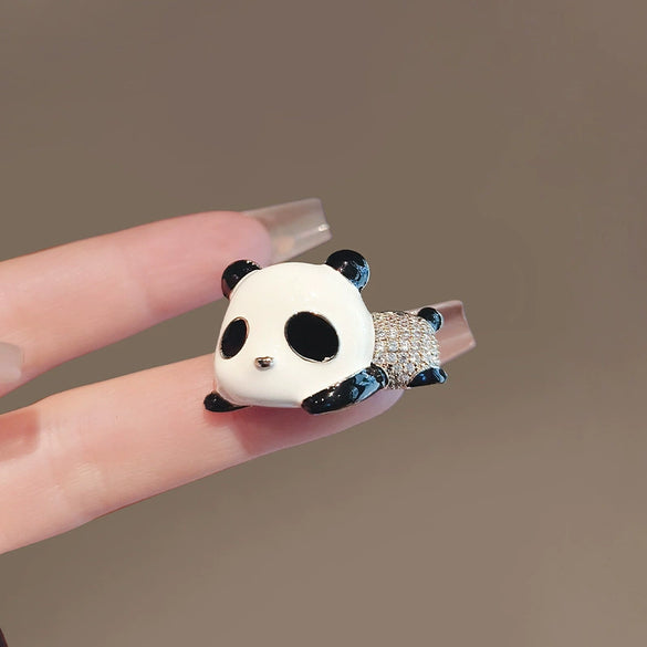 Pet Giant Panda Brooch Alloy Electroplated Allmatch Women's Accessories
