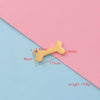 Pet Jewelry Accessories Stainless Steel Dog Bone Shape Pendant With Electroplating