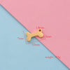 Pet Jewelry Accessories Stainless Steel Dog Bone Shape Pendant With Electroplating