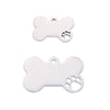 Pet Jewelry Accessories Stainless Steel Fine Polished Dog Bone Hollow Paw Pendant With Electroplating And Smooth Pattern