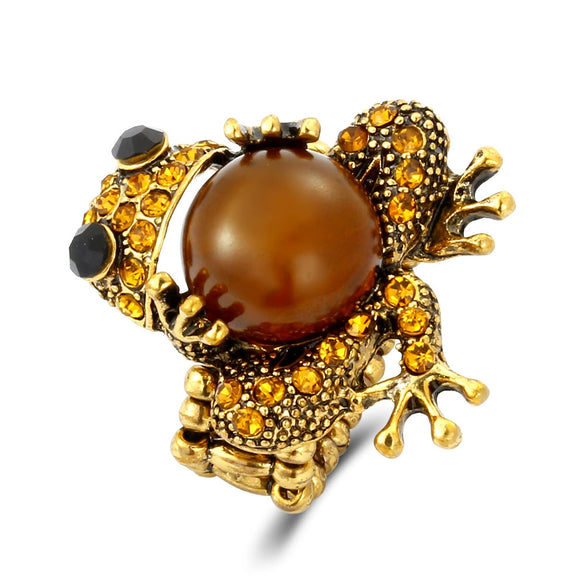 Pet Jewelry Alloy Frog Pattern Electroplated Earrings Ring Sweater Chain