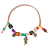 Pet Necklace Wooden Beads Alloy Velvet Rope Geometric Handmade