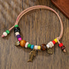 Pet Necklace Wooden Beads Alloy Velvet Rope Geometric Handmade