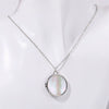 Pet Photo Album Necklace Titanium Steel Geometric Electroplating For Women