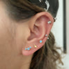 Piercing Ear Nail Stainless Steel Geometric Natural Style Electroplated Fashion Jewelry