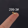Piercing Ear Nail Stainless Steel Geometric Natural Style Electroplated Fashion Jewelry