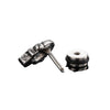 Piercing Earrings Stainless Steel Casting Inlaid Skull Sun Punk Style Polishing For Men