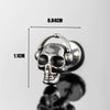 Piercing Earrings Stainless Steel Casting Inlaid Skull Sun Punk Style Polishing For Men