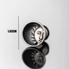 Piercing Earrings Stainless Steel Casting Inlaid Skull Sun Punk Style Polishing For Men