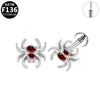 Piercing Earrings Titanium Alloy Geometric Electroplating Unisex