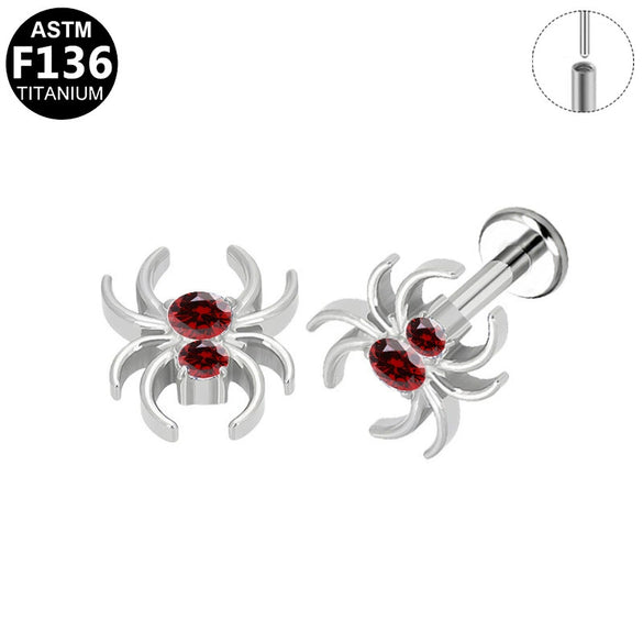 Piercing Earrings Titanium Alloy Geometric Electroplating Unisex