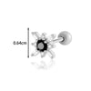 Piercing Earrings Titanium Steel Geometric Electroplated For Women