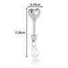 Piercing Earrings Titanium Steel Geometric Electroplated For Women