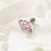 Piercing Earrings Titanium Steel Zircon Star Saturn Girly