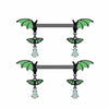 Piercing Jewelry Bat Series Heart Shaped Navel Ring Breast Ring Ear Bone Nail Made Of Rhinestone