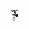 Piercing Jewelry Bat Series Heart Shaped Navel Ring Breast Ring Ear Bone Nail Made Of Rhinestone