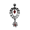 Piercing Jewelry Bat Series Heart Shaped Navel Ring Breast Ring Ear Bone Nail Made Of Rhinestone