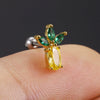 Piercing Jewelry Fruit Earrings Copper Real Gold Plating