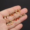 Piercing Jewelry Fruit Earrings Copper Real Gold Plating