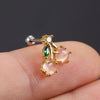 Piercing Jewelry Fruit Earrings Copper Real Gold Plating