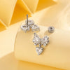 Piercing Jewelry Metal Bow Titanium Steel Electroplating For Women