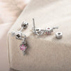 Piercing Jewelry Metal Heart Lock Star Pendant Set With Zirconia For Women Fashion Style