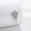 Piercing Jewelry Metal Zirconia Cut Out Star Micropaved Fashion For Women