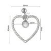 Piercing Jewelry Navel Ring Cross Pendant Stainless Steel Heartshaped Butterfly Snakeshaped Zircon