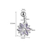 Piercing Jewelry Navel Ring Cross Pendant Stainless Steel Heartshaped Butterfly Snakeshaped Zircon