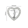 Piercing Jewelry Navel Ring Cross Pendant Stainless Steel Heartshaped Butterfly Snakeshaped Zircon