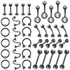 Piercing Jewelry Stainless Steel Diamondembedded Heart Shape Lip Nail Navel Nail Eyebrow Nail Ear Studs