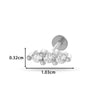 Piercing Jewelry Stainless Steel Flower Butterfly Electroplated For Women