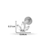 Piercing Jewelry Stainless Steel Flower Butterfly Electroplated For Women