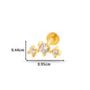 Piercing Jewelry Stainless Steel Flower Butterfly Electroplated For Women