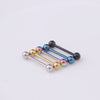 Piercing Jewelry Stainless Steel Geometric Electroplating Tongue Rings Nipple Rings Unisex