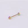 Piercing Jewelry Stainless Steel Geometric Electroplating Tongue Rings Nipple Rings Unisex