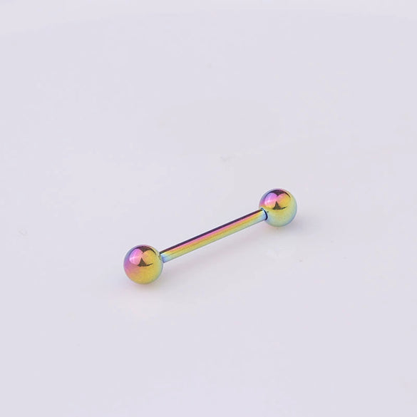 Piercing Jewelry Stainless Steel Geometric Electroplating Tongue Rings Nipple Rings Unisex