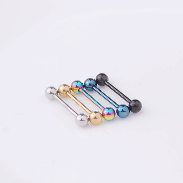Piercing Jewelry Stainless Steel Geometric Electroplating Tongue Rings Nipple Rings Unisex
