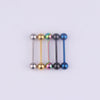 Piercing Jewelry Stainless Steel Geometric Electroplating Tongue Rings Nipple Rings Unisex
