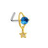 Piercing Jewelry Stainless Steel Heart Pendant Nose Ring With Diamond Design