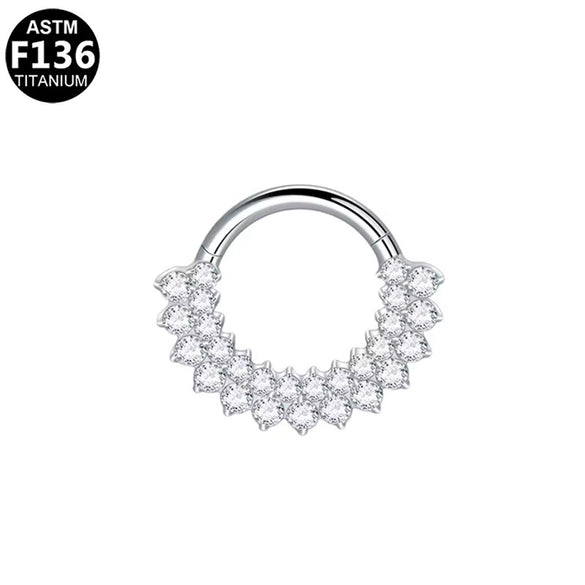 Piercing Jewelry Stainless Steel Heart Shape Diamond Nose Ring And Nose Nail