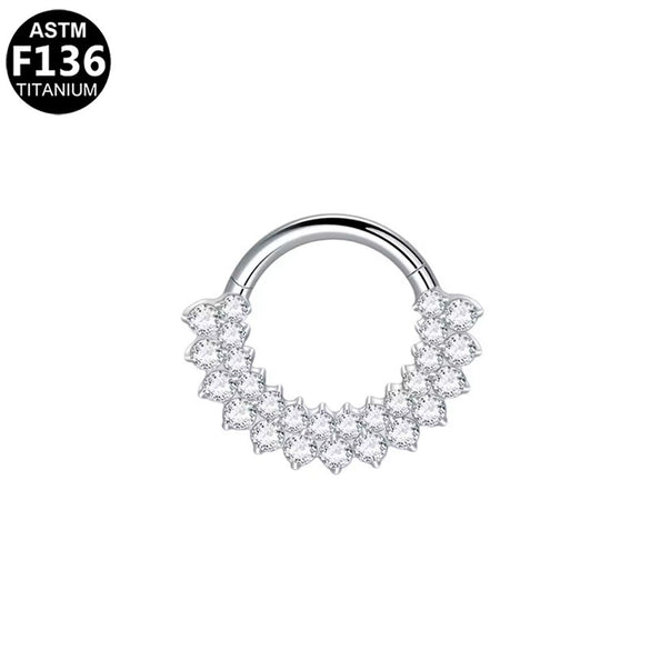 Piercing Jewelry Stainless Steel Heart Shape Diamond Nose Ring And Nose Nail