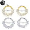 Piercing Jewelry Stainless Steel Heart Shape Diamond Nose Ring And Nose Nail