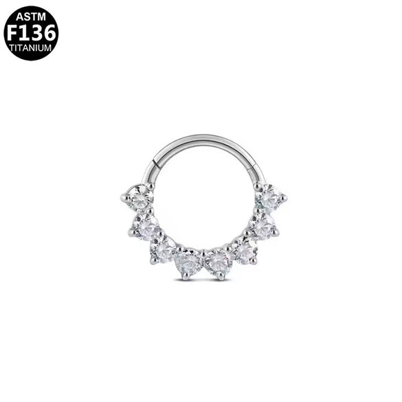 Piercing Jewelry Stainless Steel Heart Shape Diamond Nose Ring And Nose Nail