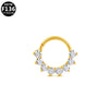 Piercing Jewelry Stainless Steel Heart Shape Diamond Nose Ring And Nose Nail