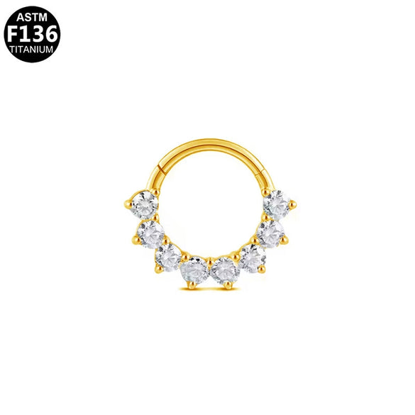 Piercing Jewelry Stainless Steel Heart Shape Diamond Nose Ring And Nose Nail