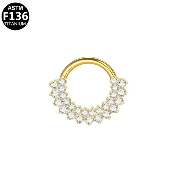 Piercing Jewelry Stainless Steel Heart Shape Diamond Nose Ring And Nose Nail