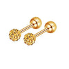 Piercing Jewelry Stainless Steel Lip Nails Zircon Earrings Ear Bone Nails With Crown Pattern Handmade