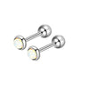 Piercing Jewelry Stainless Steel Lip Nails Zircon Earrings Ear Bone Nails With Crown Pattern Handmade